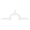 Ekena Millwork Ericson Architectural Grade PVC Gable Bracket, 72"W x 24"H x 2"D x 4"F, 8/12 Pitch GBP072X24X0204ERI00 - alternate 3